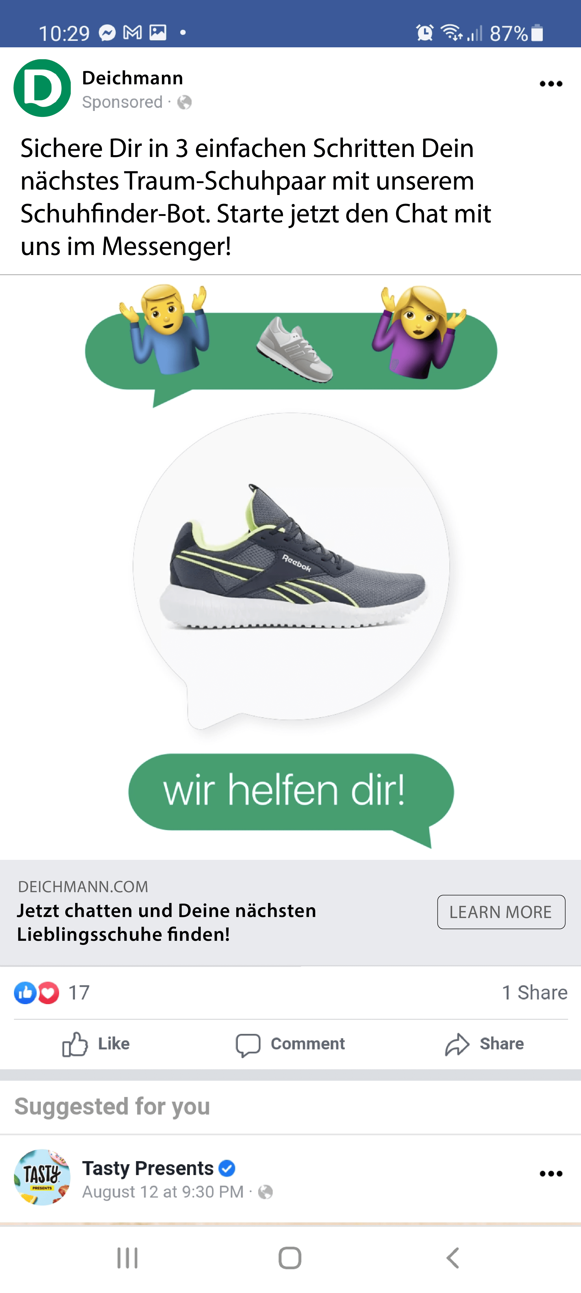 Deichmann Wins Customers With a Shoe Finder Bot on Messenger